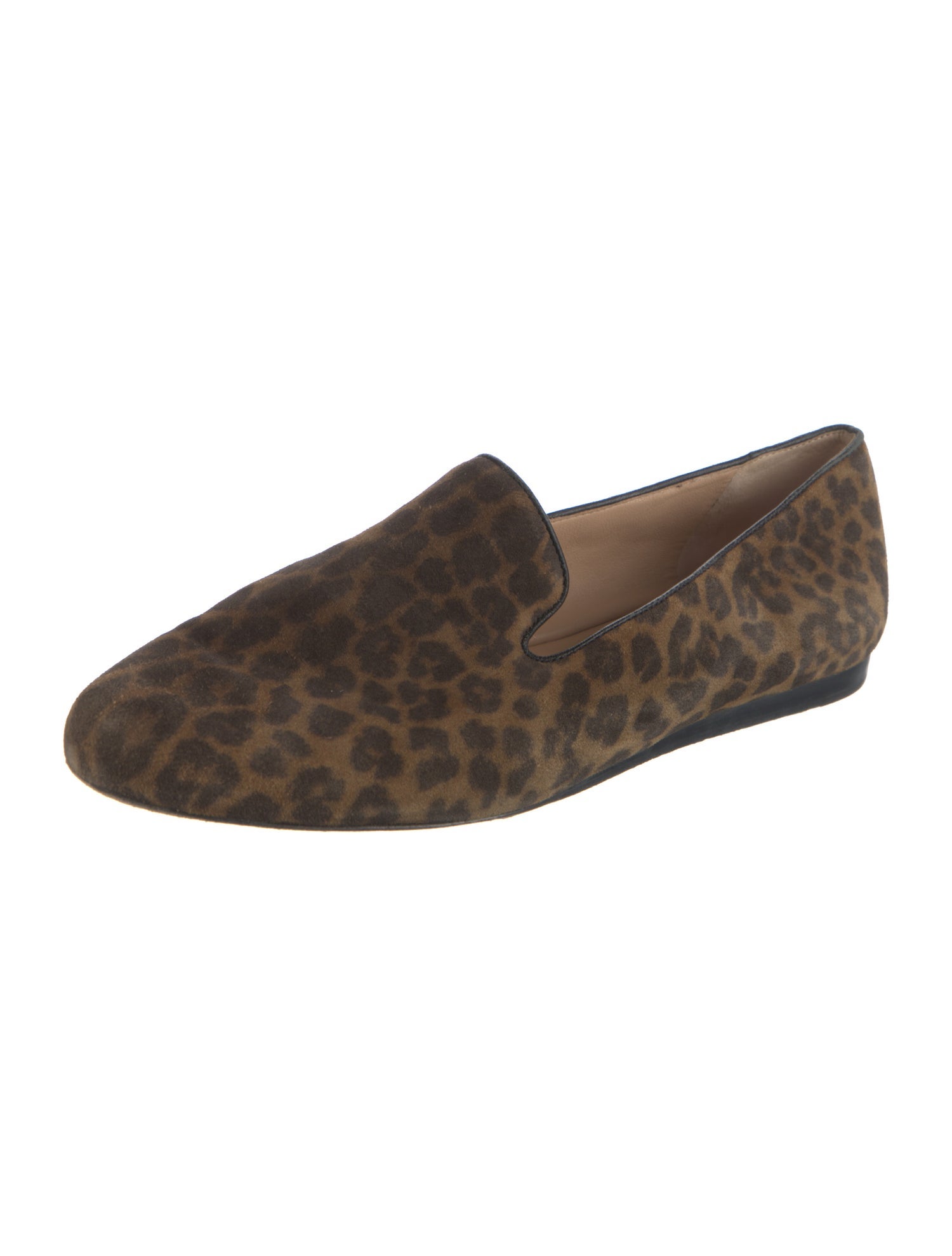 Veronica Beard Suede Animal Print Loafers